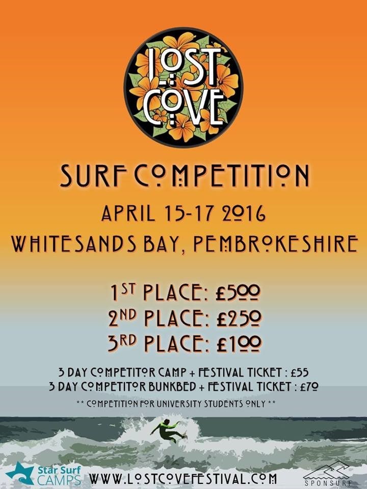 Blog Post Lost Cove Festival Surfer Competition Surf Camps Surfing Holidays Flyer-min
